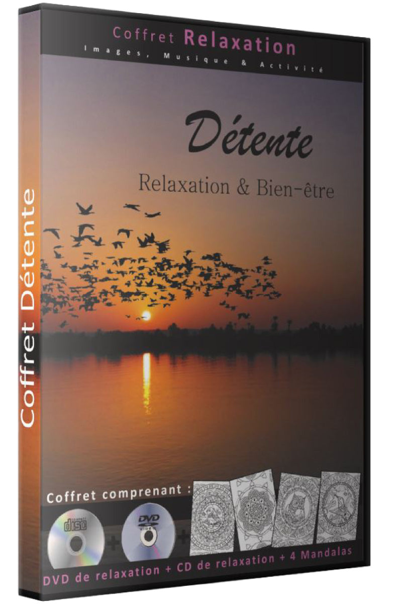 Coffret DVD Détente CD + DVD + 4 tableaux à colorier