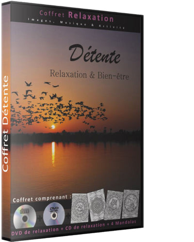 Coffret DVD Détente CD + DVD + 4 tableaux à colorier